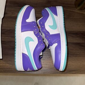 Nike Air Jordan 1 Low SE Shoes Psychic Purple Jade HJ9013-550 Men's Size 10
